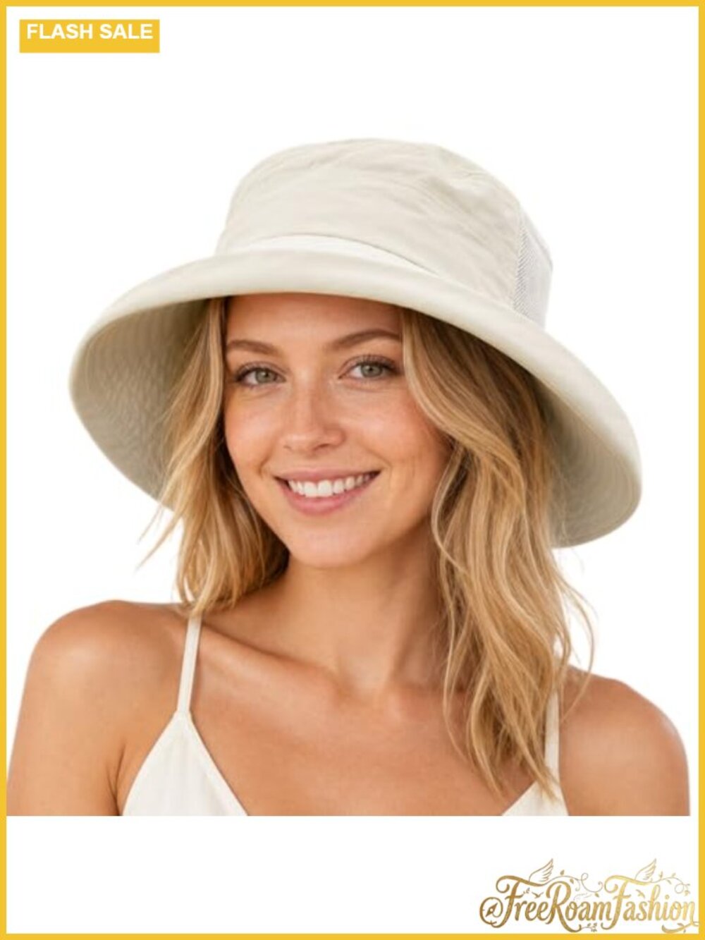 UPF 50+ Wide Brim Ponytail Sun Hat Cooling Sweatband Ultralight